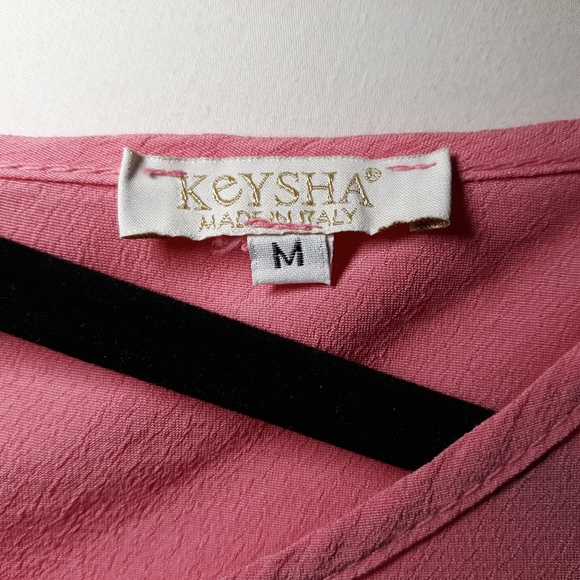 NWT Pink KEYSHA Dress. Scoop neck & keyhole back - Picture 8 of 8